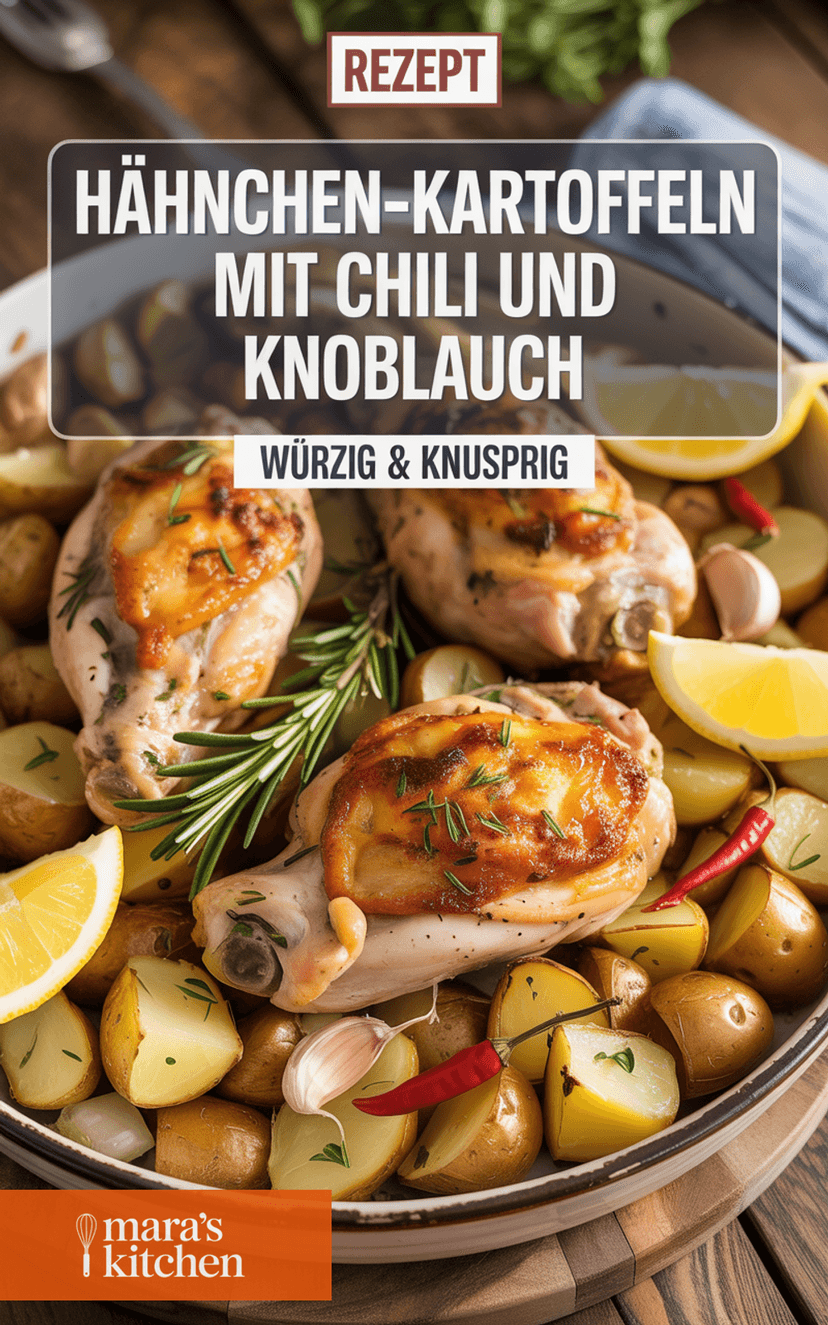 Hähnchen-Kartoffeln mit Chili und Knoblauch - Hauptgericht Rezept