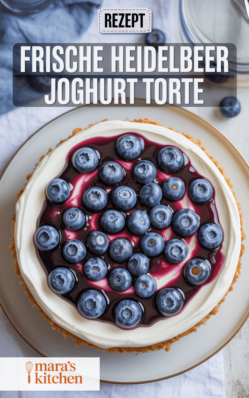 Heidelbeer Joghurt Torte - Kuchen Rezept