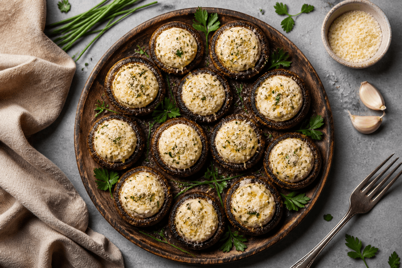 Herzhafte Grill-Champignons: Gefüllt & unwiderstehlich aromatisch