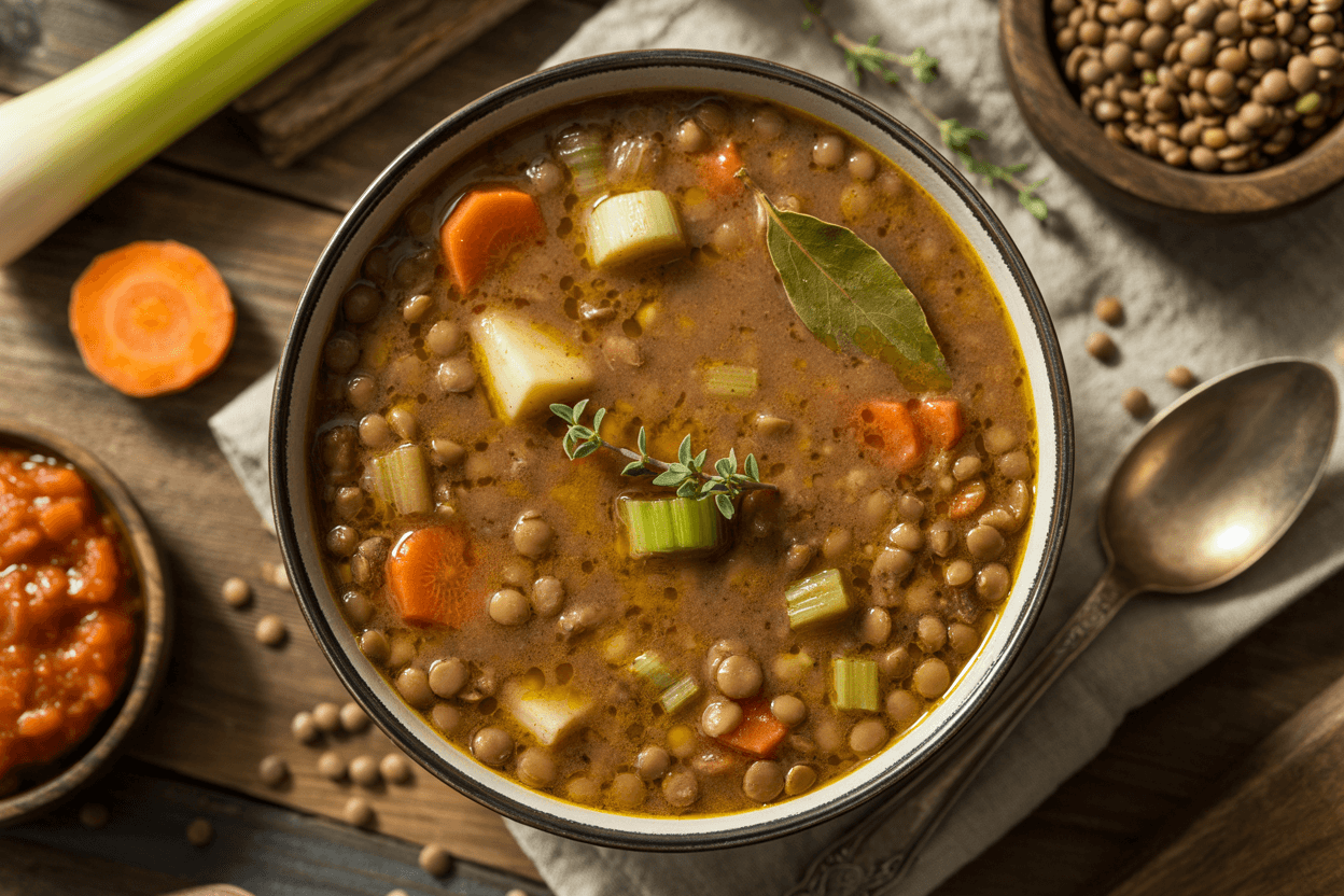 Herzhafte Linsensuppe