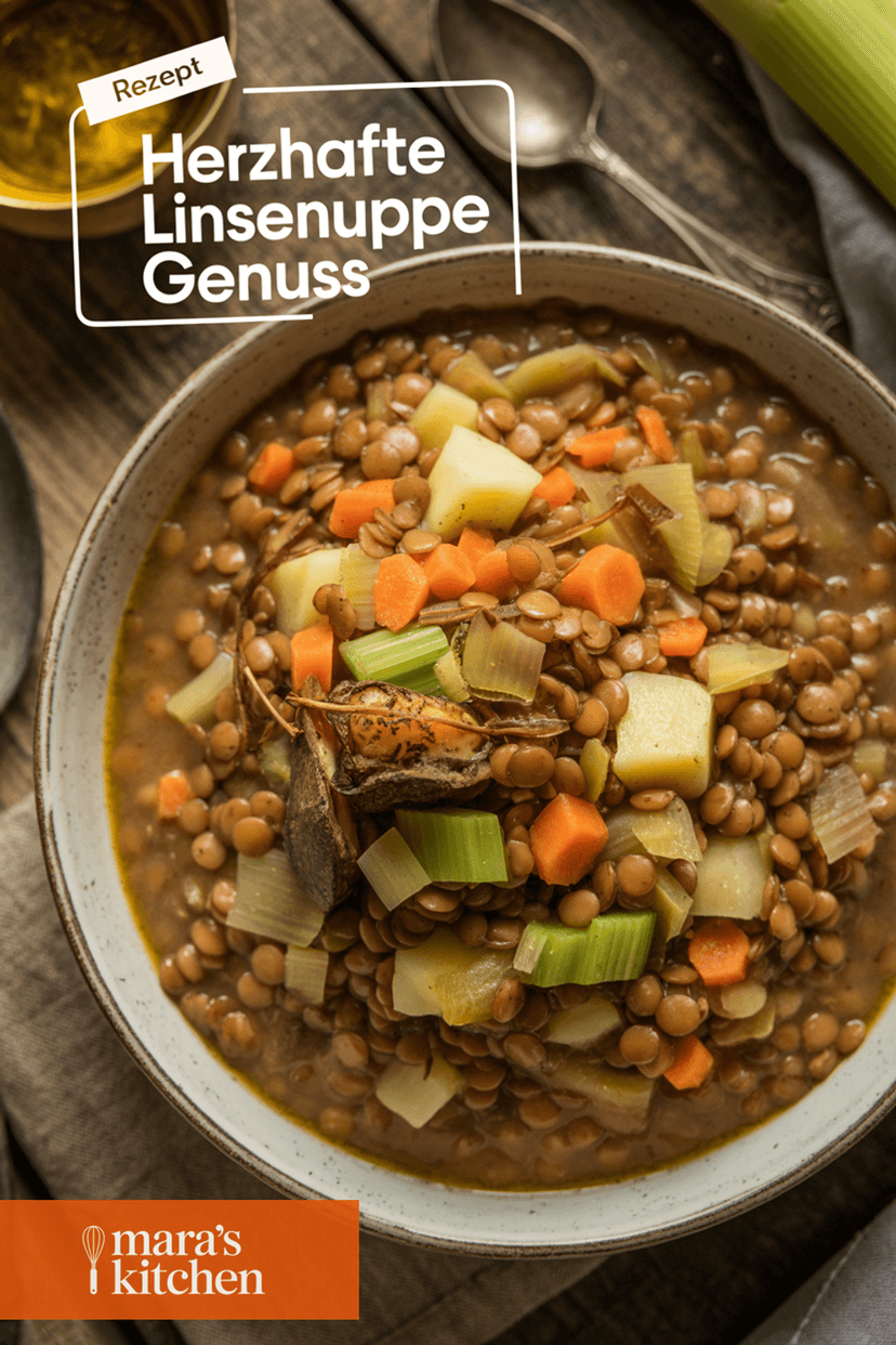 Herzhafte Linsensuppe - Suppe Rezept