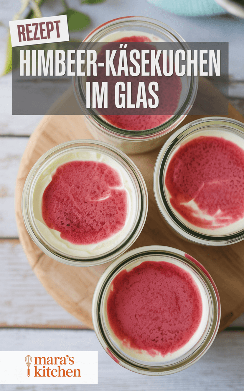 Himbeer-Käsekuchen im Glas - Dessert Rezept