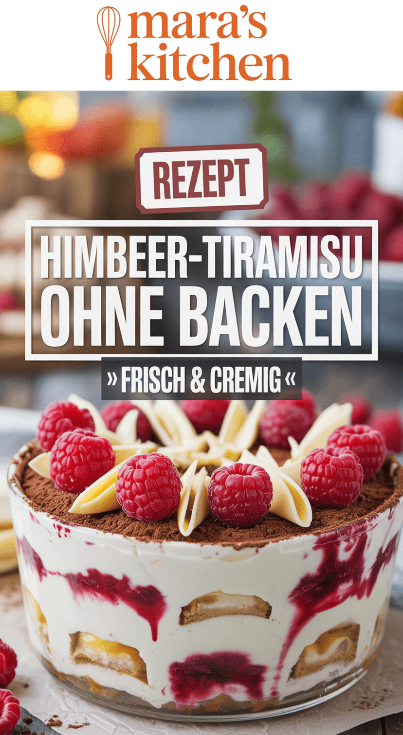 Himbeer-Tiramisu ohne Backen - Dessert Rezept