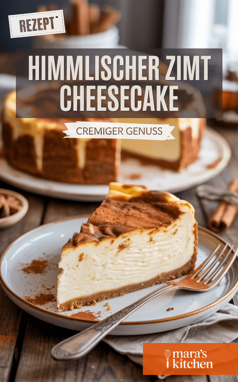 Himmlischer Zimt Cheesecake - Kuchen Rezept