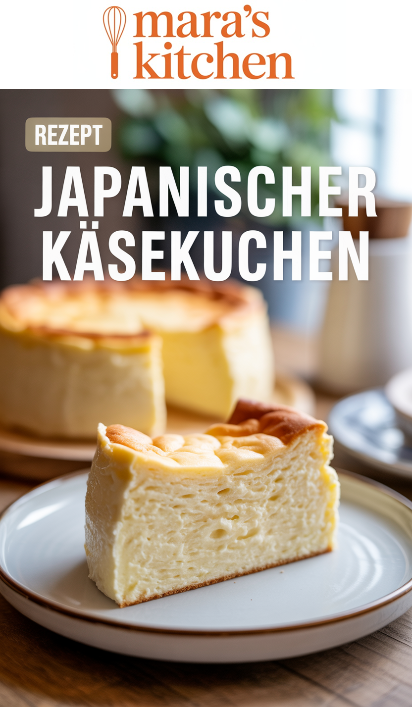 Japanischer Käsekuchen (Japanese Cotton Cheesecake) - Dessert Rezept