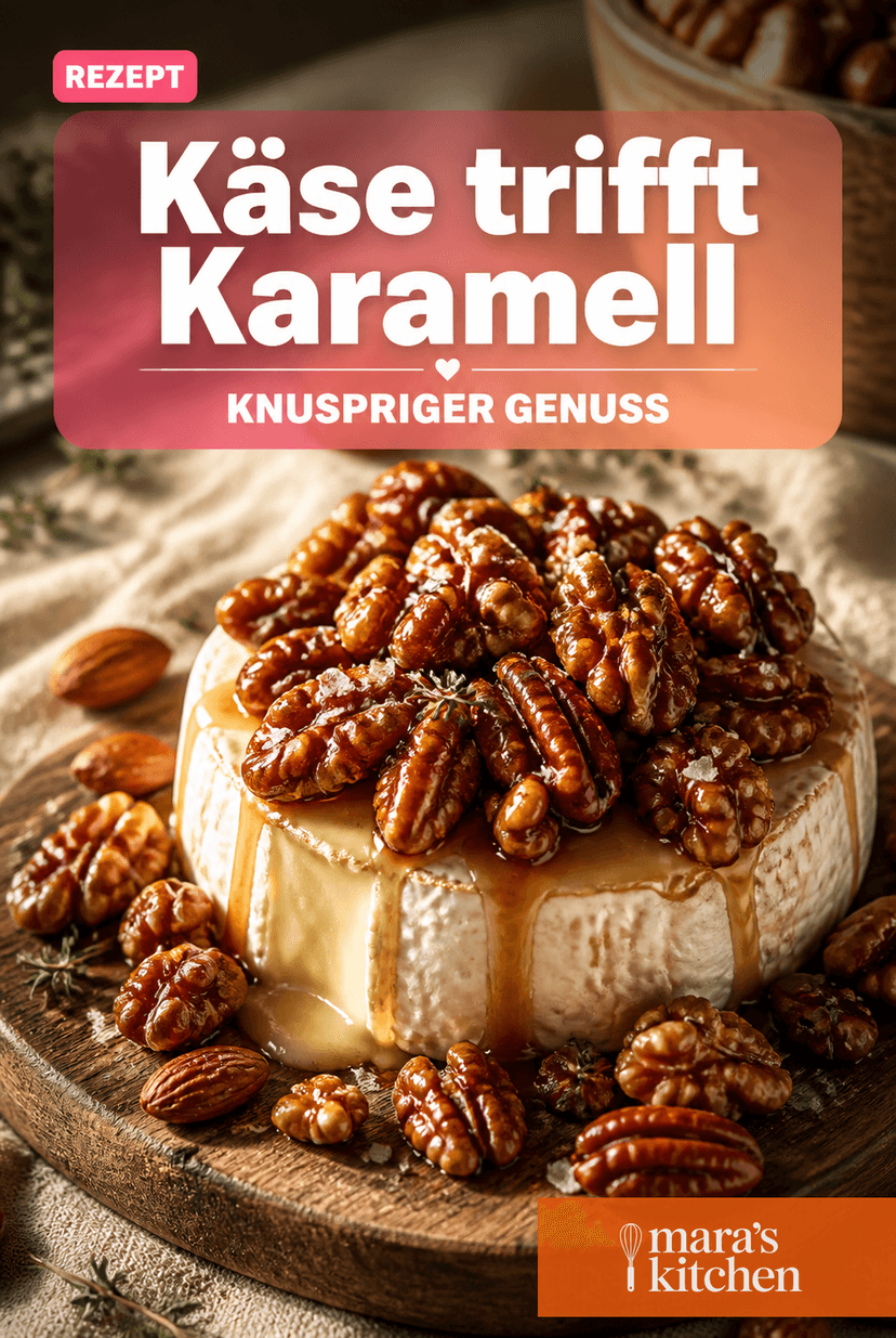 Käse trifft Karamell: Knusprige Nussplatte als unwiderstehliche Vorspeise - Vorspeise Rezept