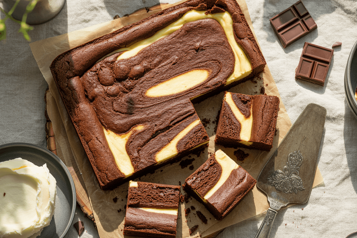 Käsekuchen Brownies
