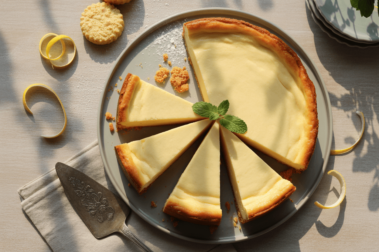 Käsekuchen mit Frischkäse (Klassischer deutscher Cheesecake)