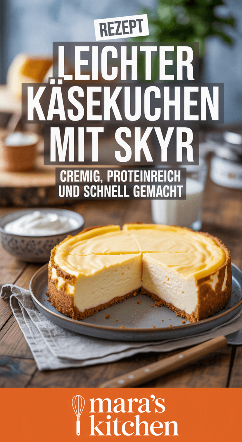 Käsekuchen mit Skyr - Kuchen Rezept