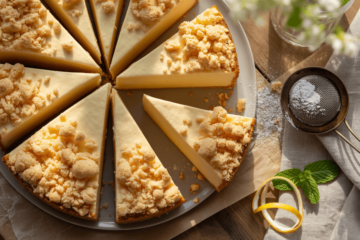 Käsekuchen mit Streusel