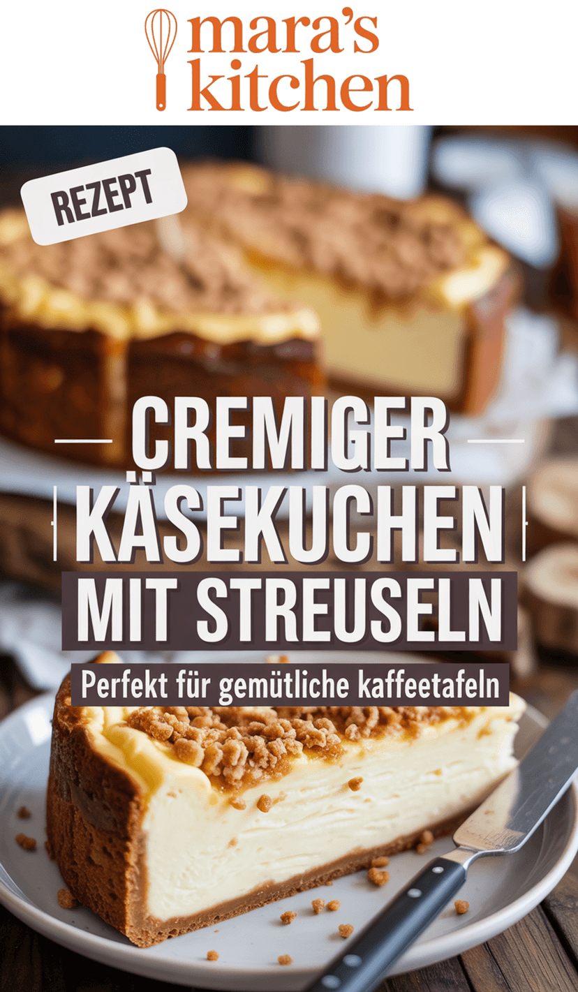 Käsekuchen mit Streusel - Kuchen Rezept