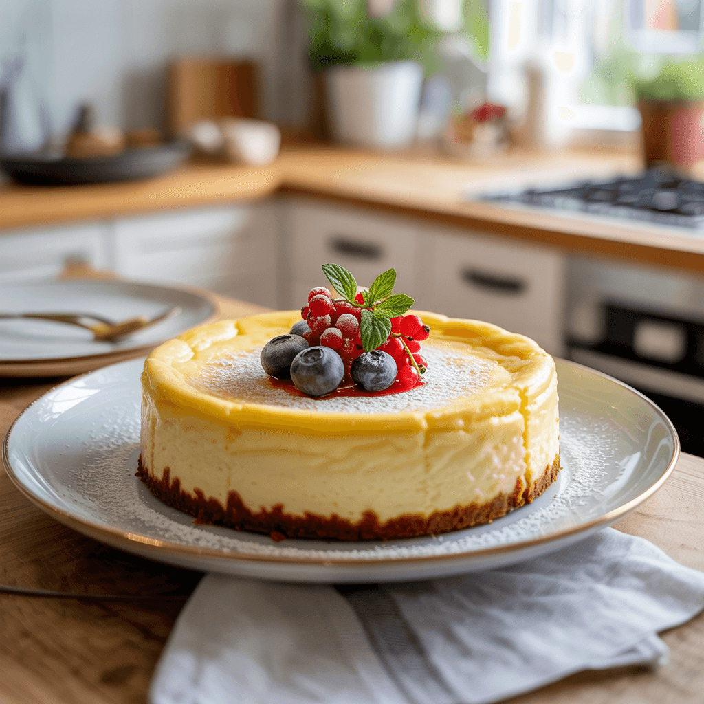 Käsekuchen ohne Boden