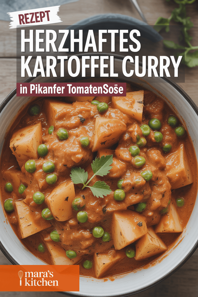 Kartoffel Curry in pikanter Tomatensoße - Hauptgericht Rezept