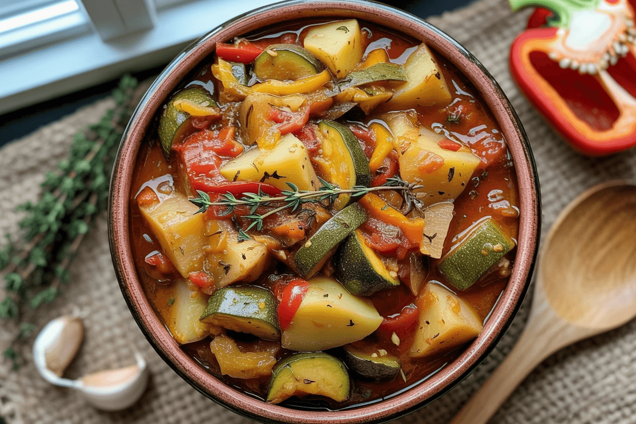 Kartoffel Paprika Zucchini Topf