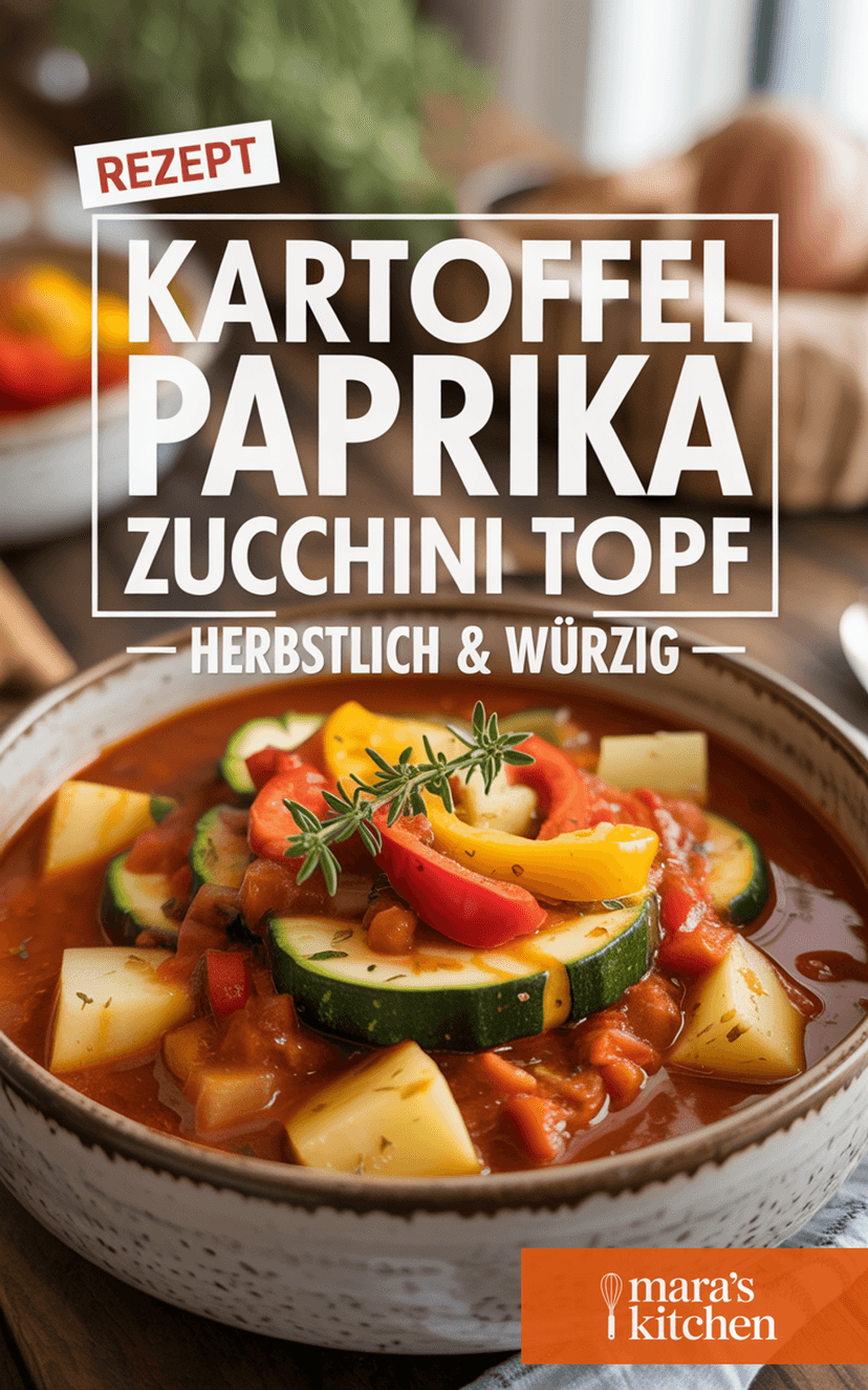 Kartoffel Paprika Zucchini Topf - Hauptgericht Rezept