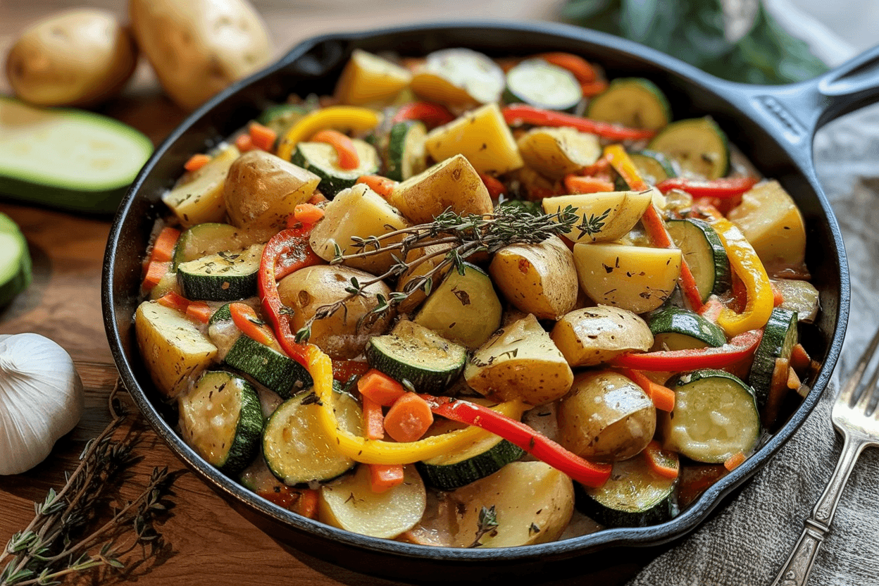 Kartoffel Zucchini One Pot Pfanne