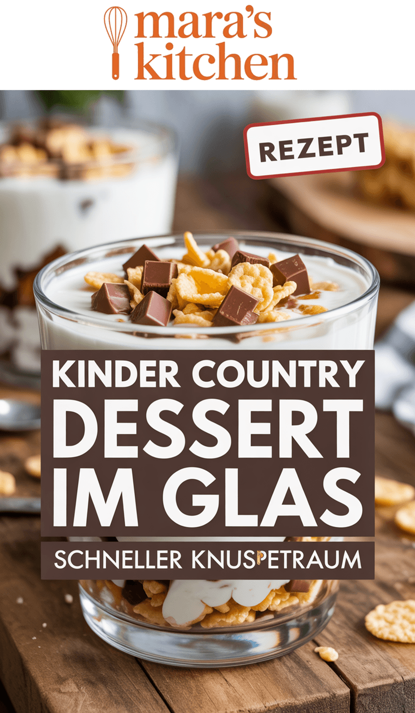 Kinder Country Dessert im Glas - Dessert Rezept