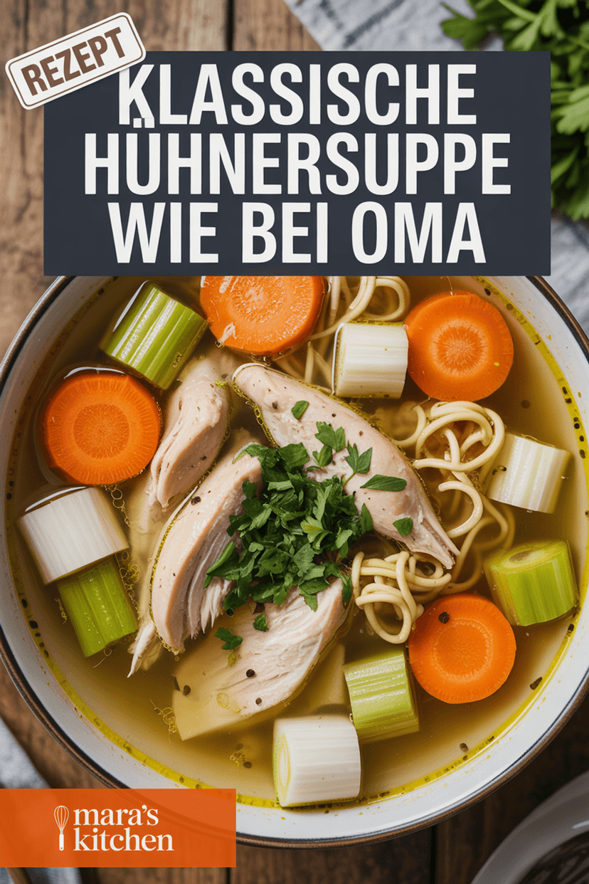 Klassische Hühnersuppe – Wie bei Oma - Suppe Rezept
