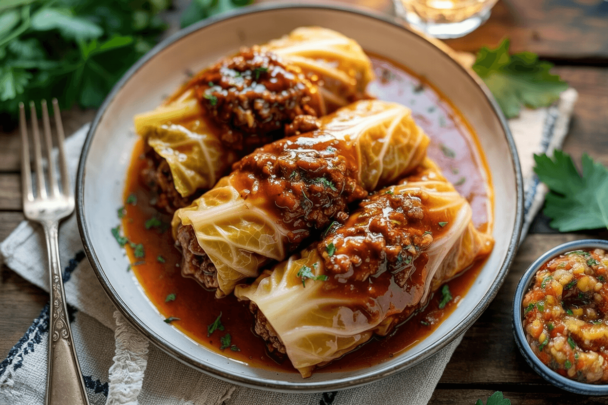 Klassische Kohlrouladen