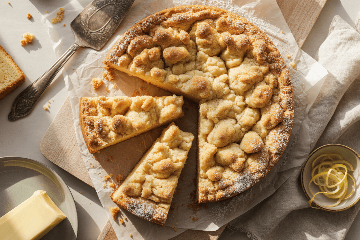 Klassischer Deutscher Streuselkuchen