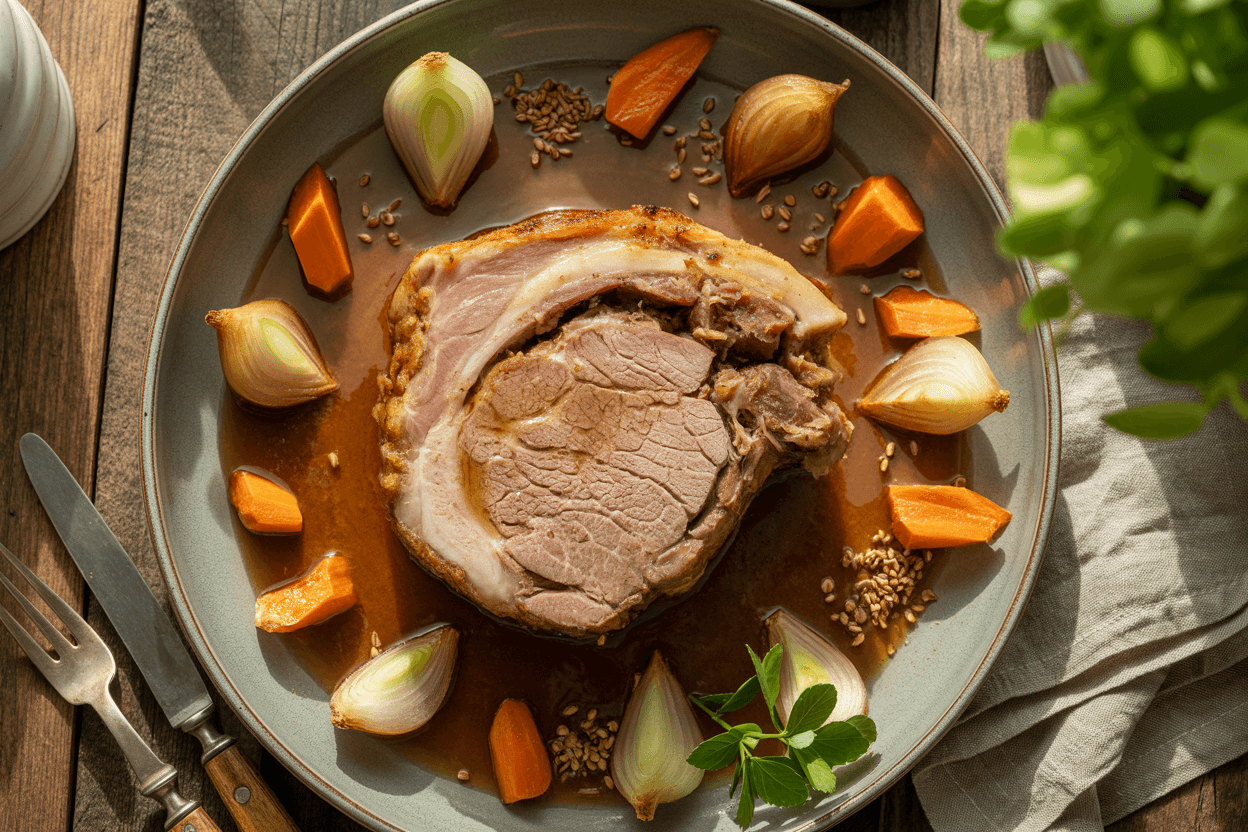 Klassischer Schweinebraten aus dem Ofen