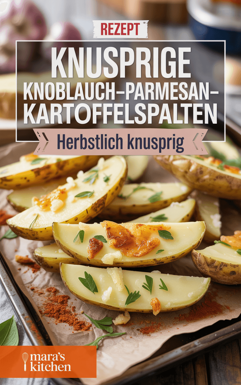 Knusprige Knoblauch-Parmesan-Kartoffelspalten - Beilage Rezept