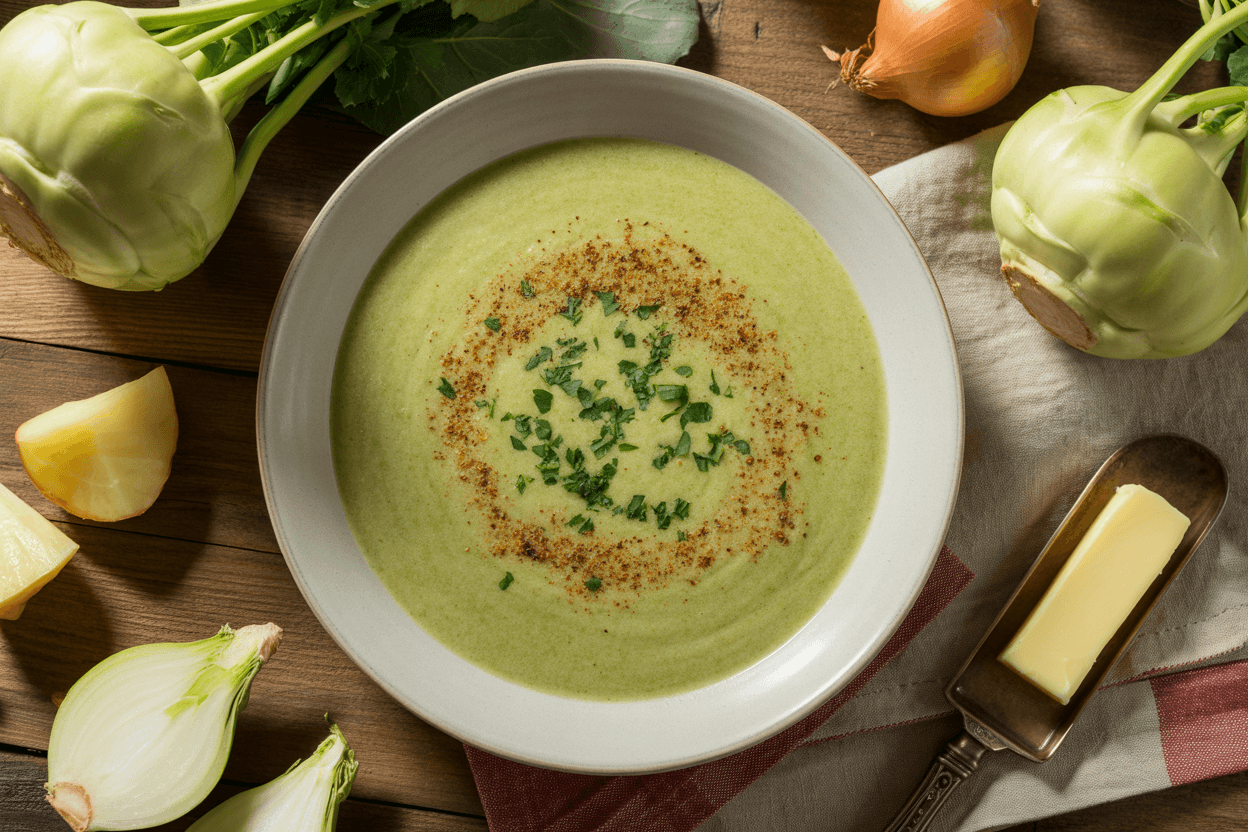 Kohlrabisuppe – klassisch cremig & einfach
