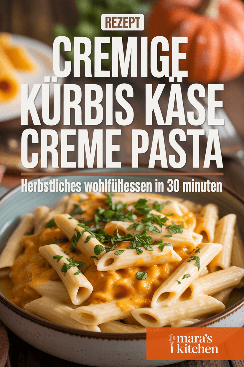 Kürbis Käse Creme Nudeln - Hauptgericht Rezept