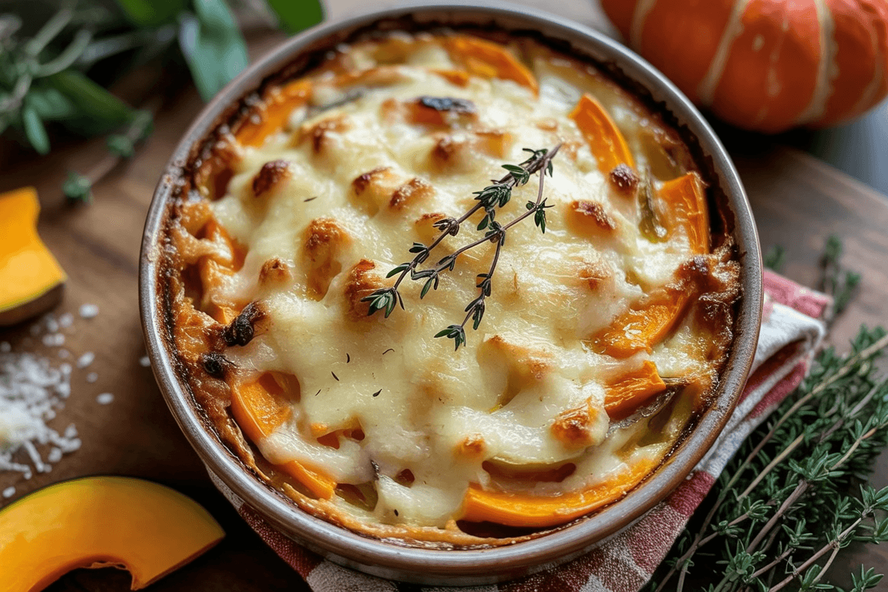 Kürbis-Kartoffel-Auflauf