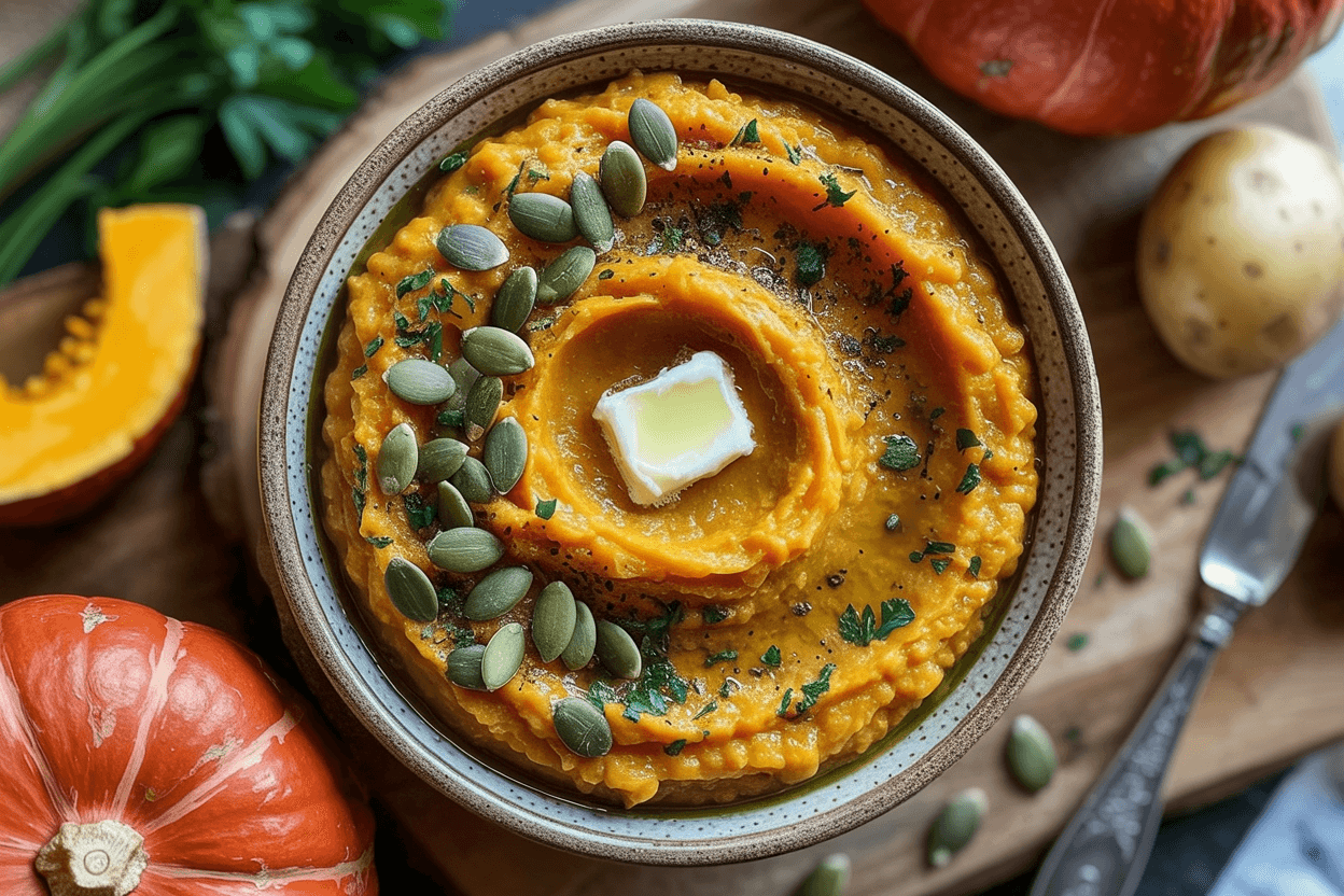 Kürbis-Kartoffel-Püree