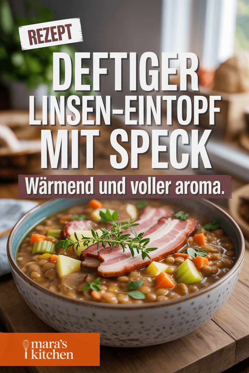 Linsen-Eintopf mit geräuchertem Speck und frischen Kräutern - Suppe & Eintopf Rezept