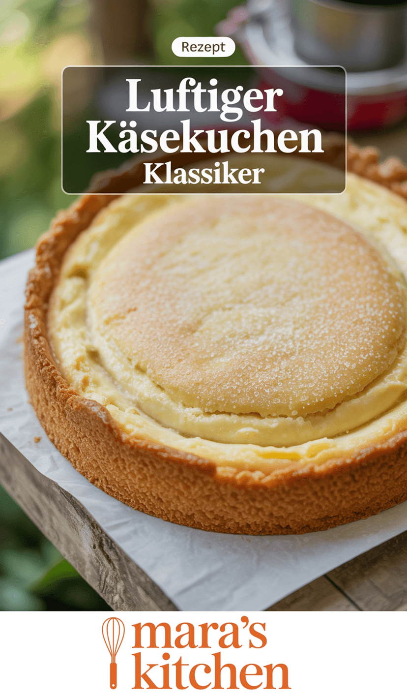 Luftiger Käsekuchen - Backen Rezept