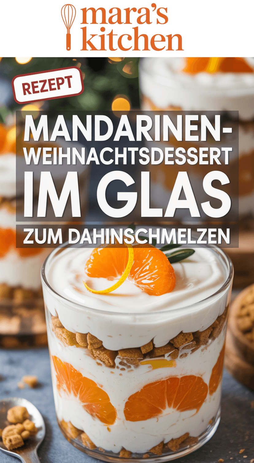 Mandarinen-Weihnachtsdessert im Glas - Dessert Rezept