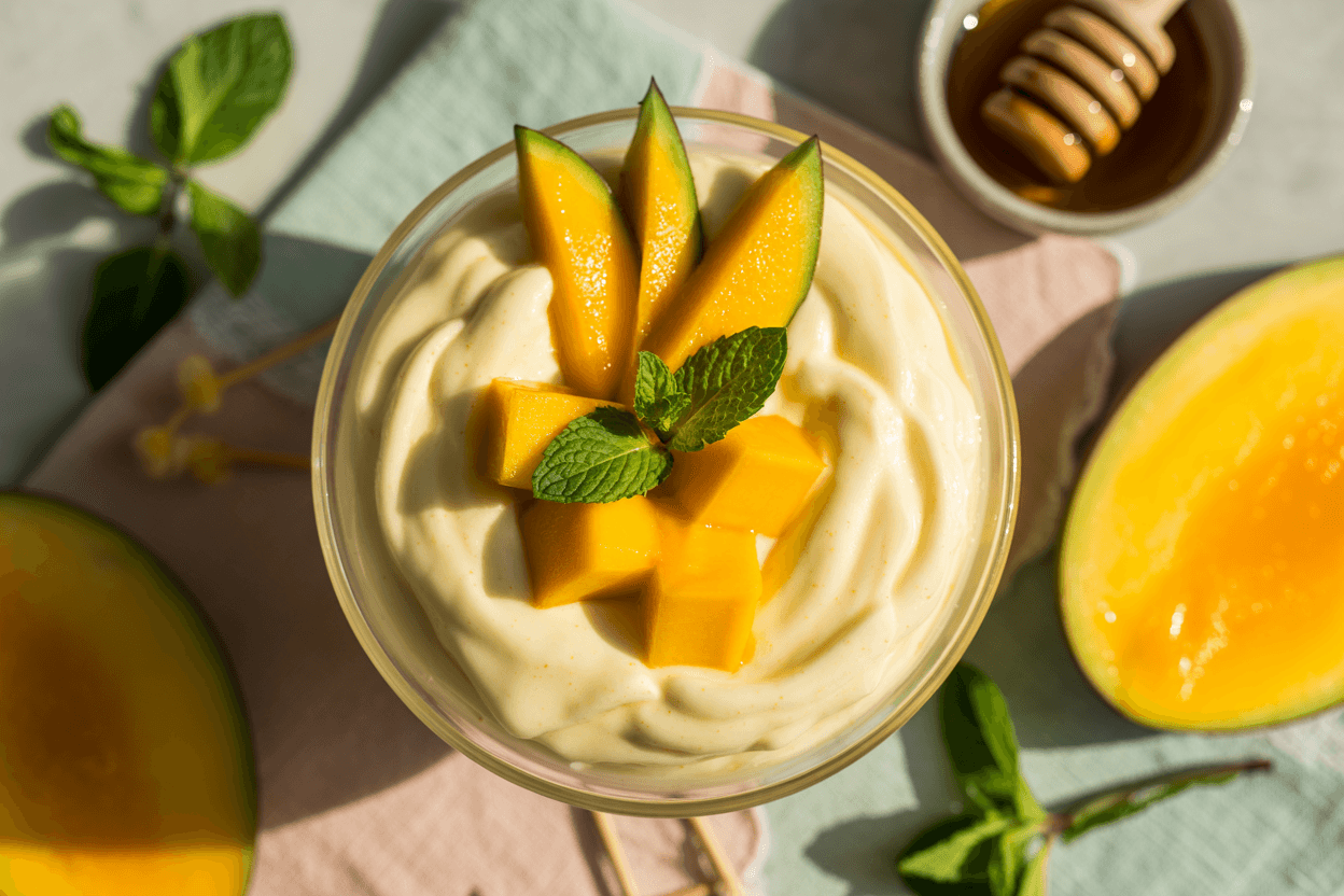 Mango-Joghurt-Dessert