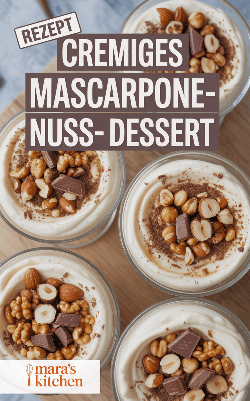 Mascarpone-Nuss-Dessert - Dessert Rezept