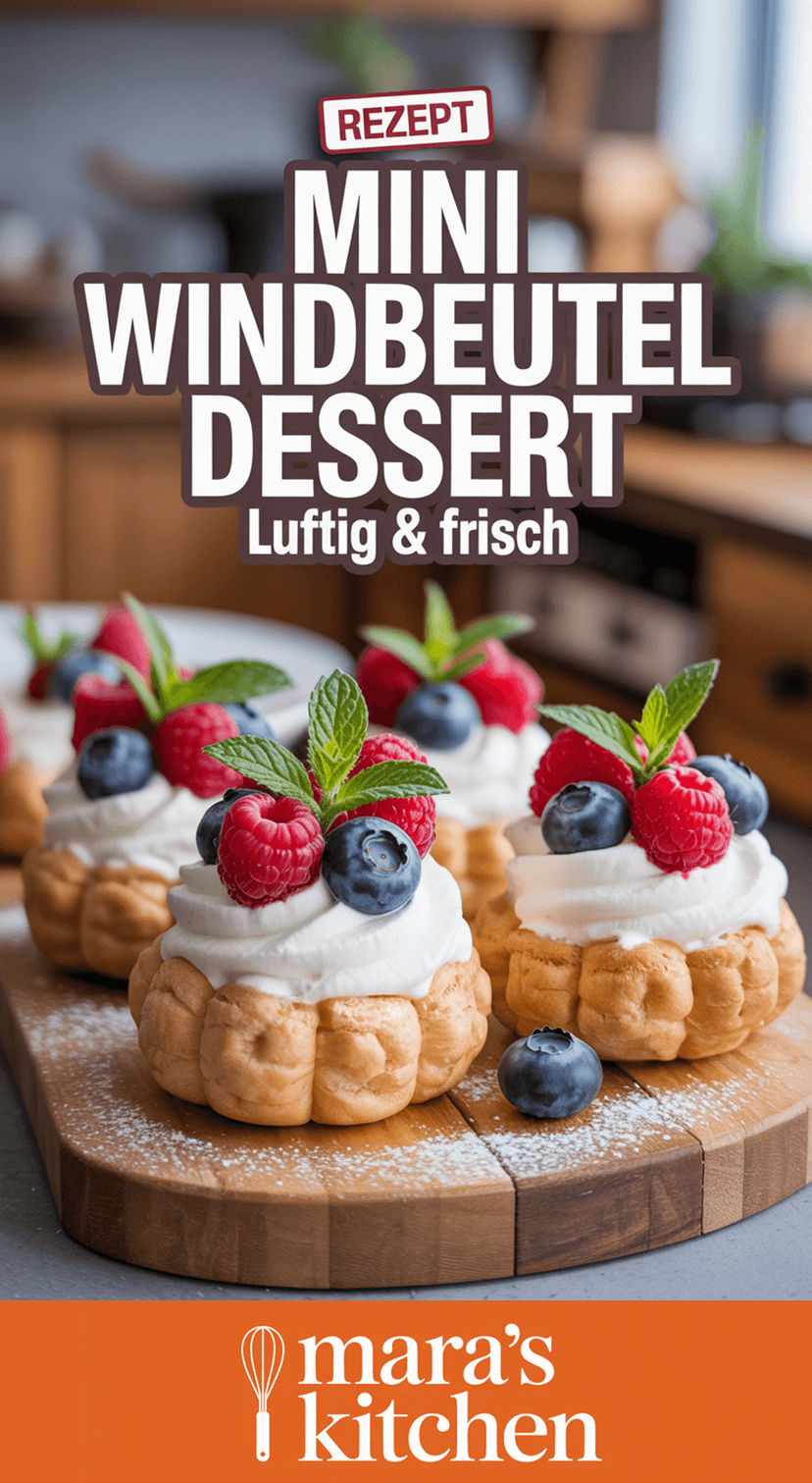 Mini-Windbeutel-Dessert - Dessert Rezept