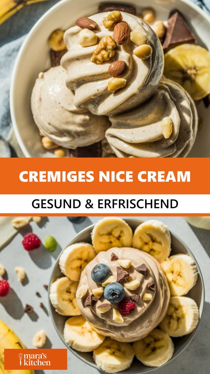 Nice Cream Banane – Das gesunde Eis aus nur 2 Zutaten - Dessert Rezept