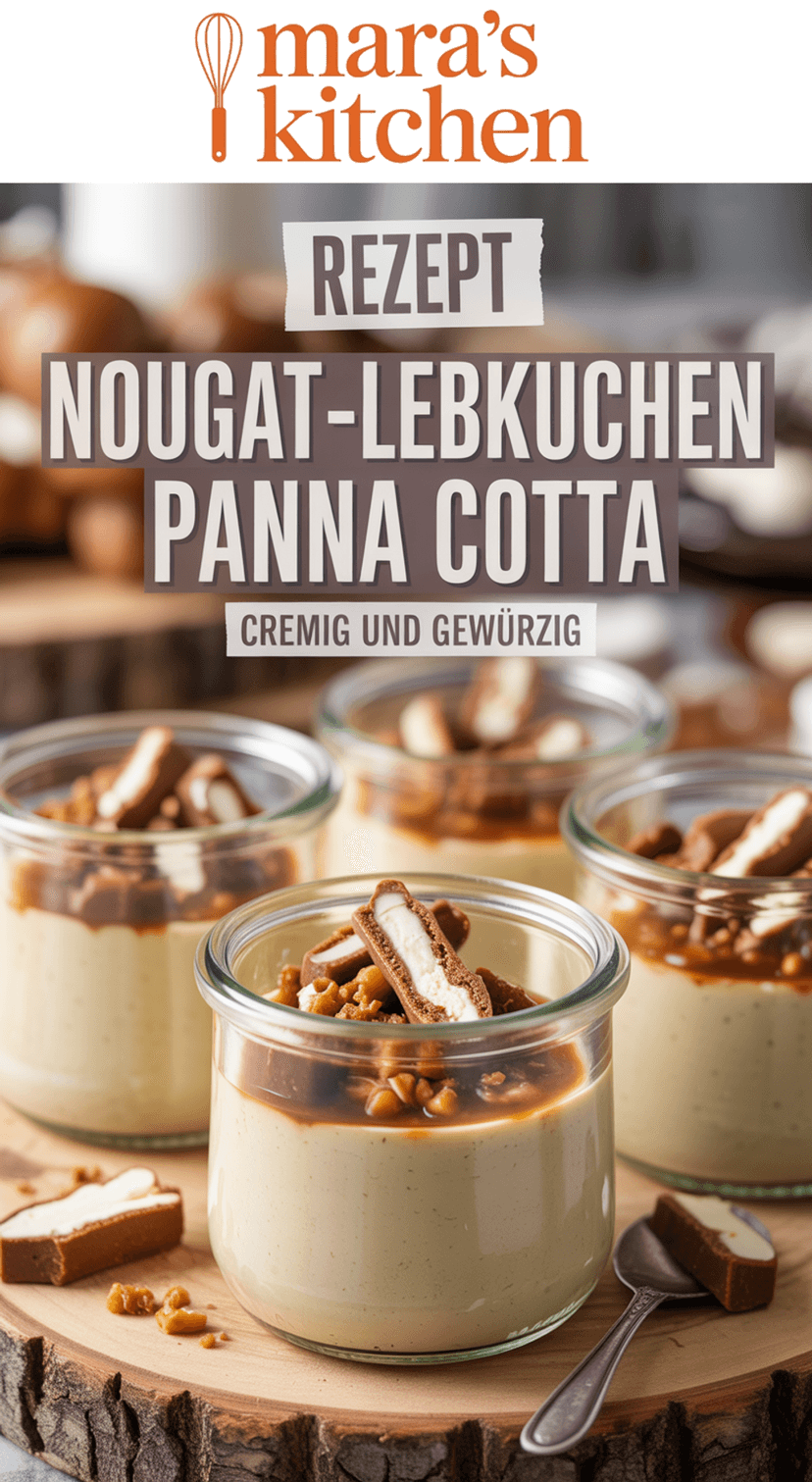 Nougat-Lebkuchen-Panna-Cotta im Glas - Dessert Rezept