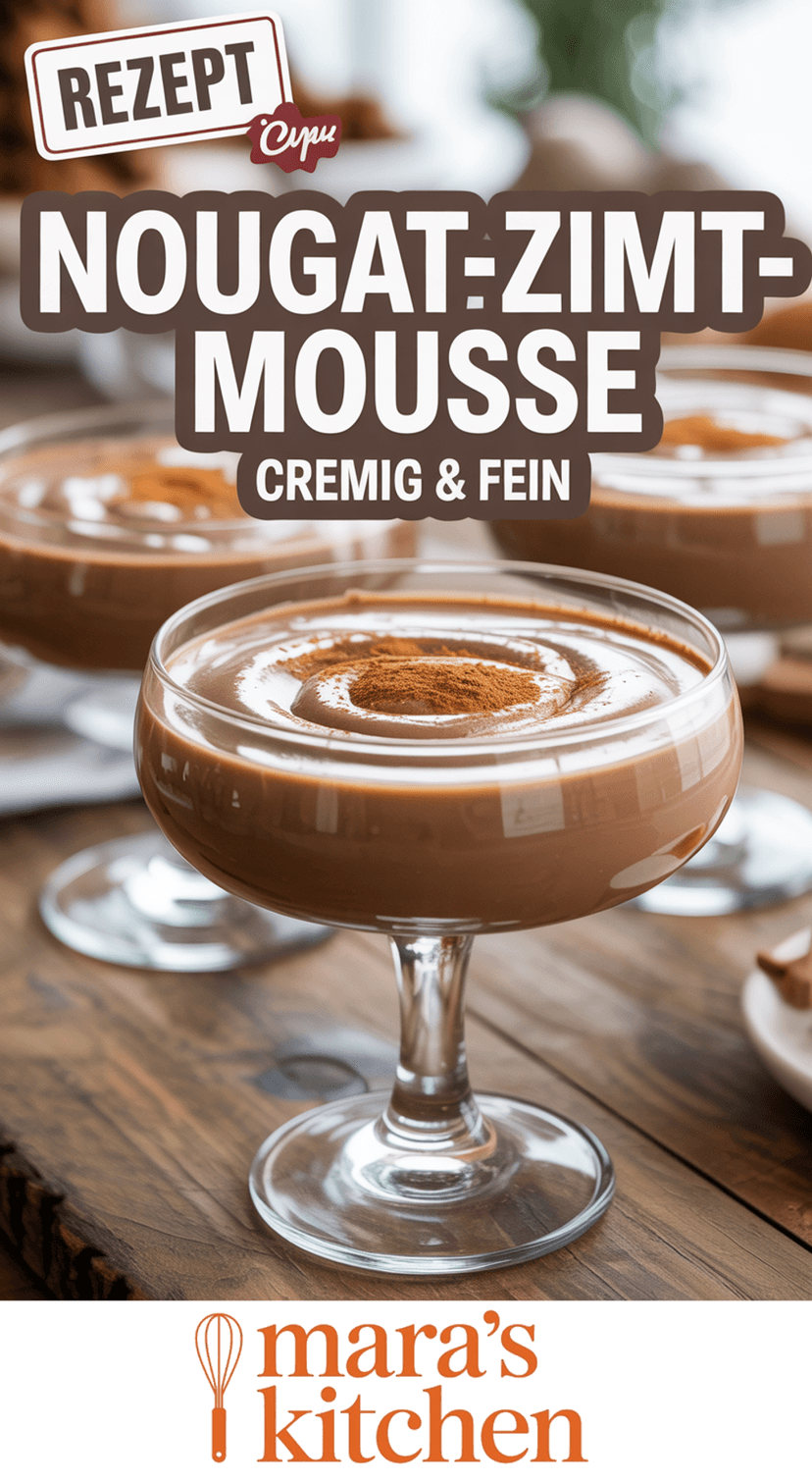 Nougat-Zimt-Mousse - Dessert Rezept