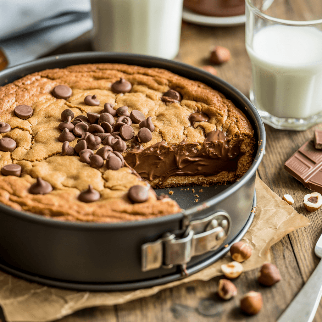 Nutella Cookie Kuchen