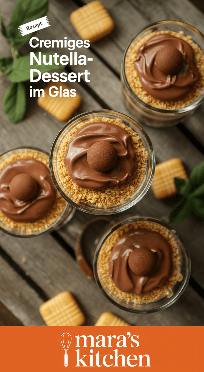 Nutella-Dessert im Glas - Dessert Rezept