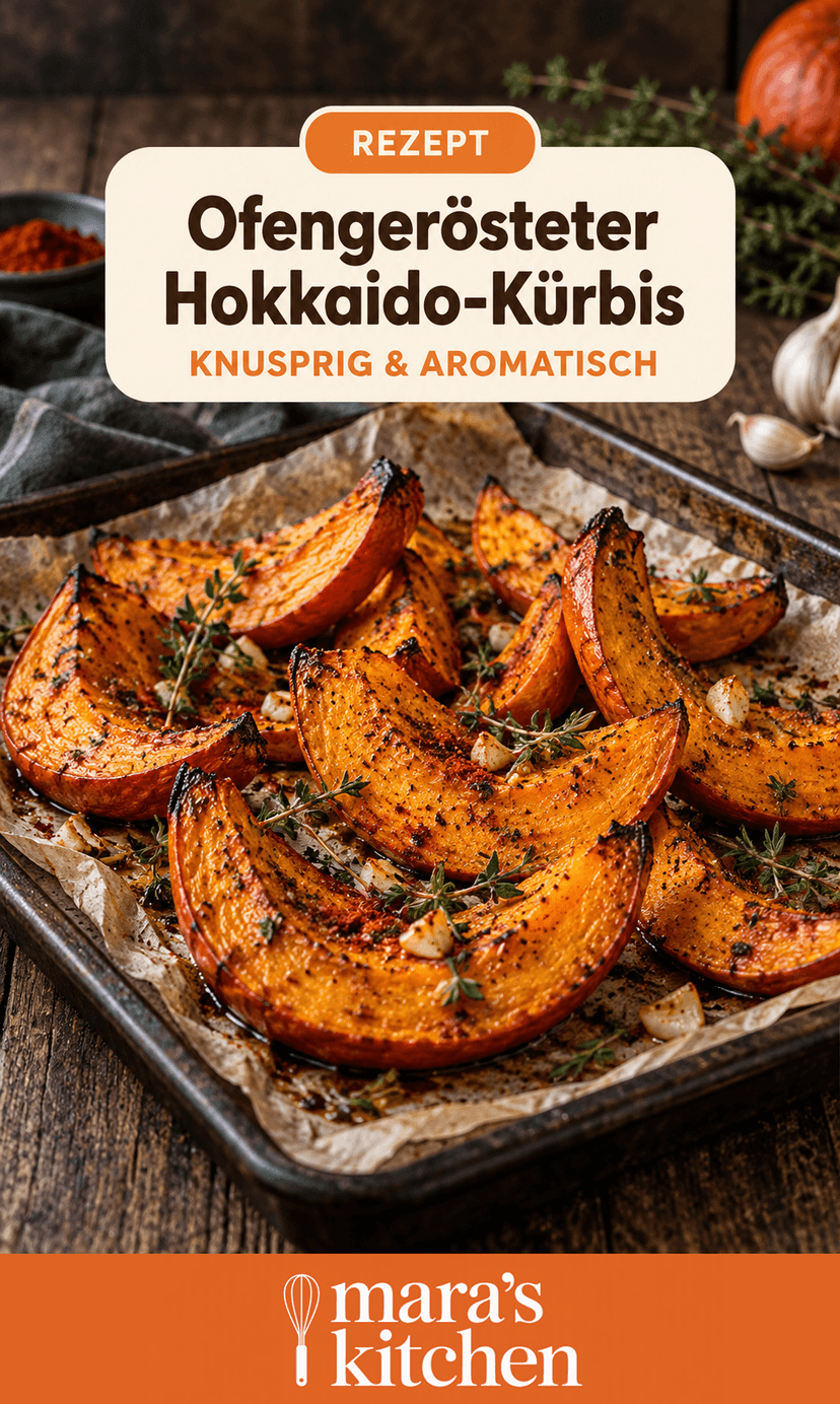 Ofengerösteter Hokkaido-Kürbis: aromatisch, knusprig & einfach gemacht - Beilage Rezept