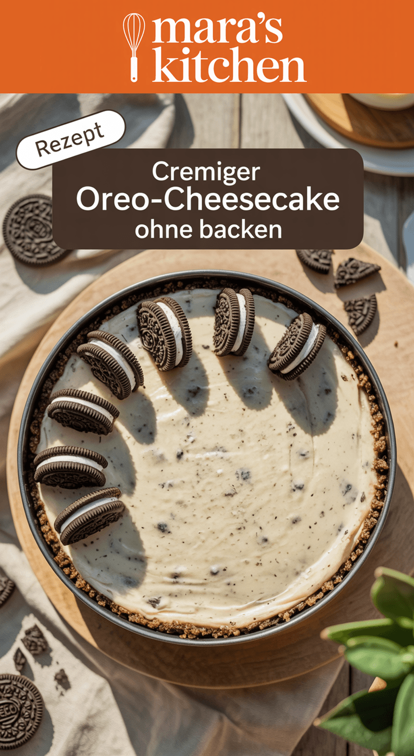 Oreo-Cheesecake ohne Backen - Dessert Rezept