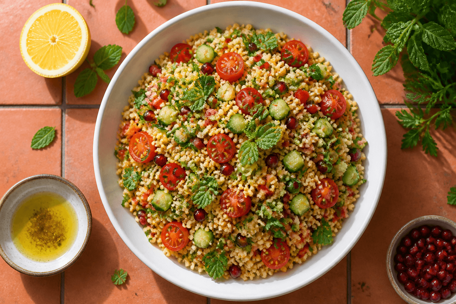 Orientalischer Bulgursalat: Frisch, bunt & in 30 Minuten fertig