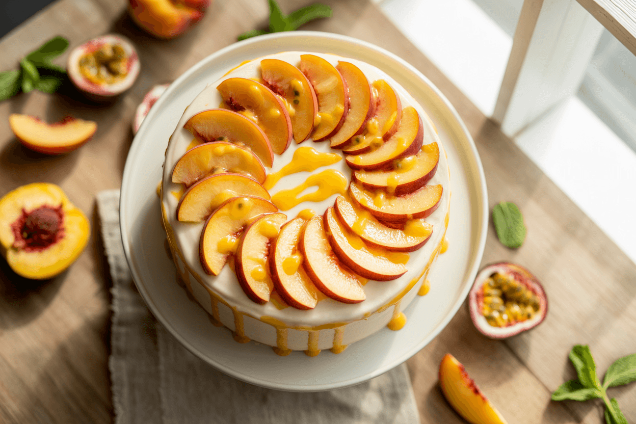 Pfirsich Maracuja Torte