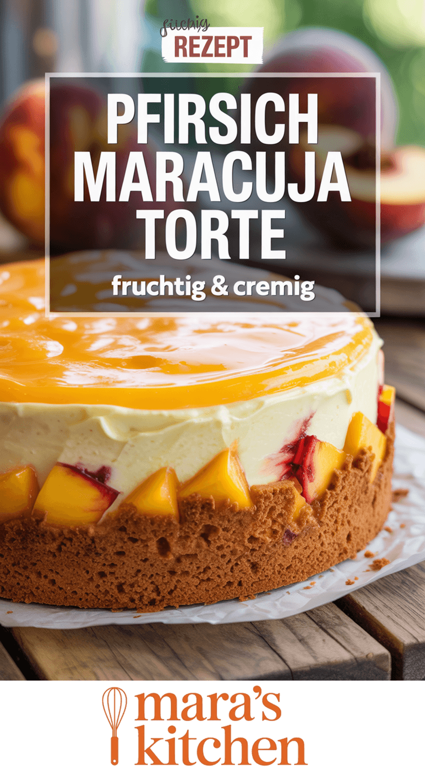 Pfirsich Maracuja Torte - Kuchen Rezept