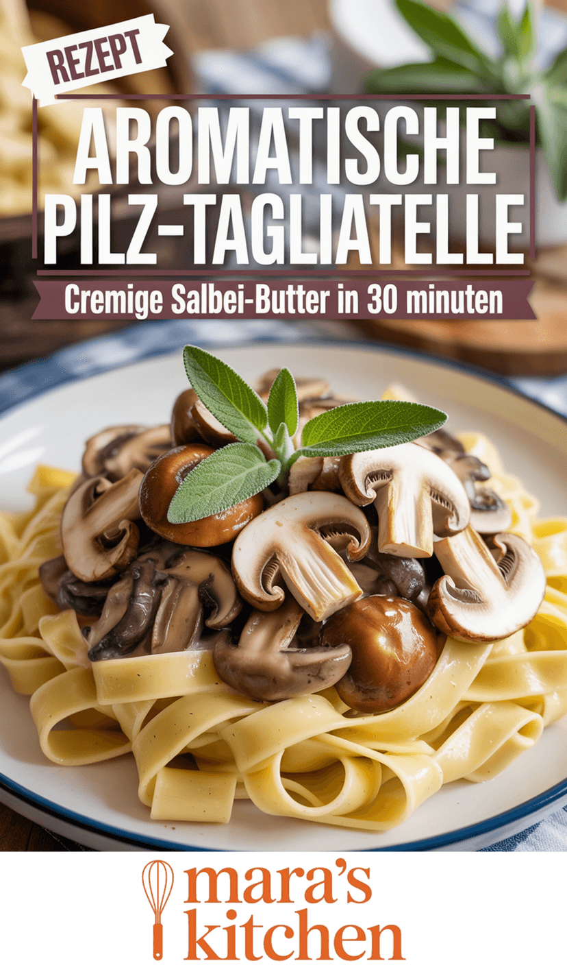 Pilz-Tagliatelle mit Salbei-Butter-Sauce - Hauptgericht Rezept