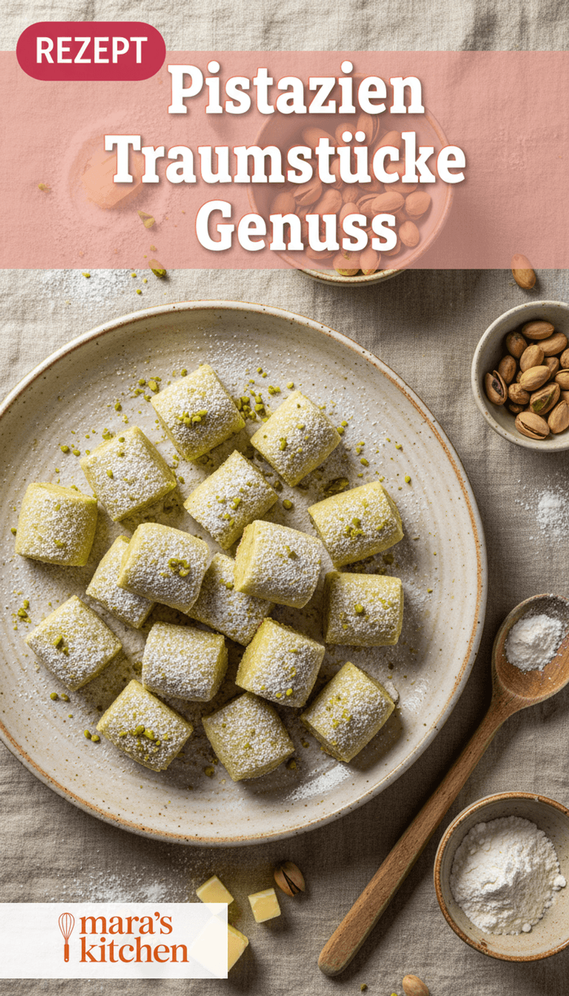 Pistazien Traumstücke - Dessert Rezept