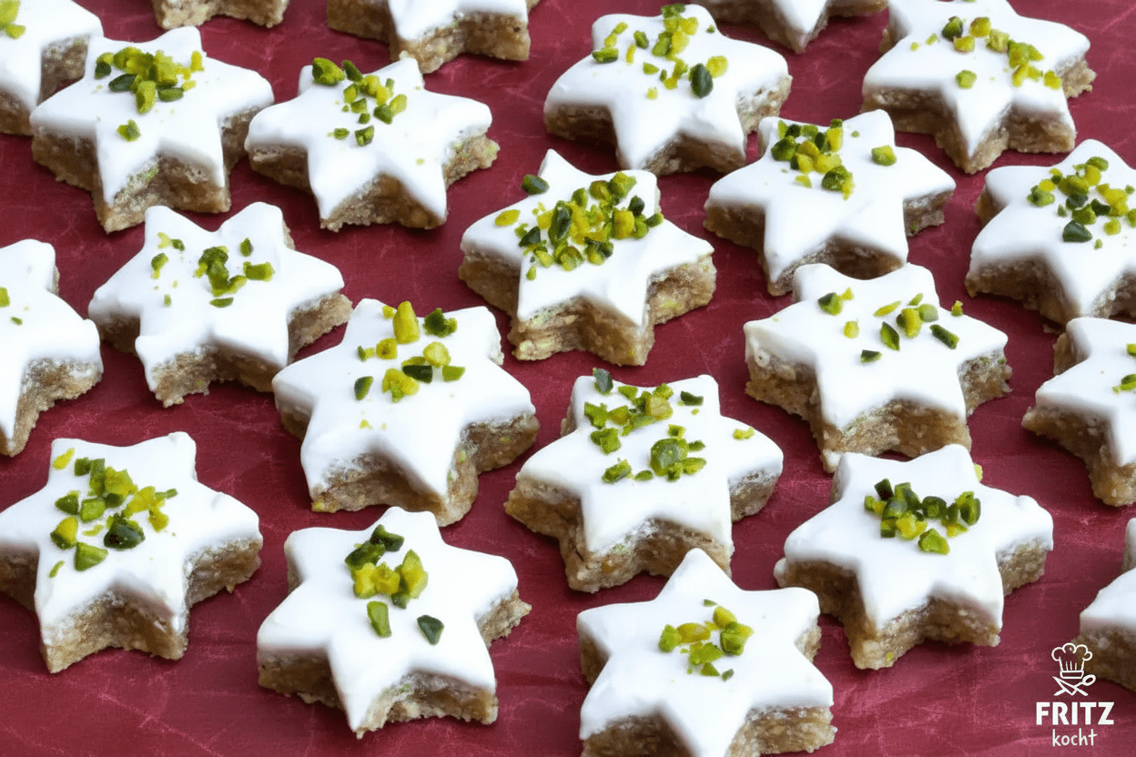 Pistaziensterne Plätzchen