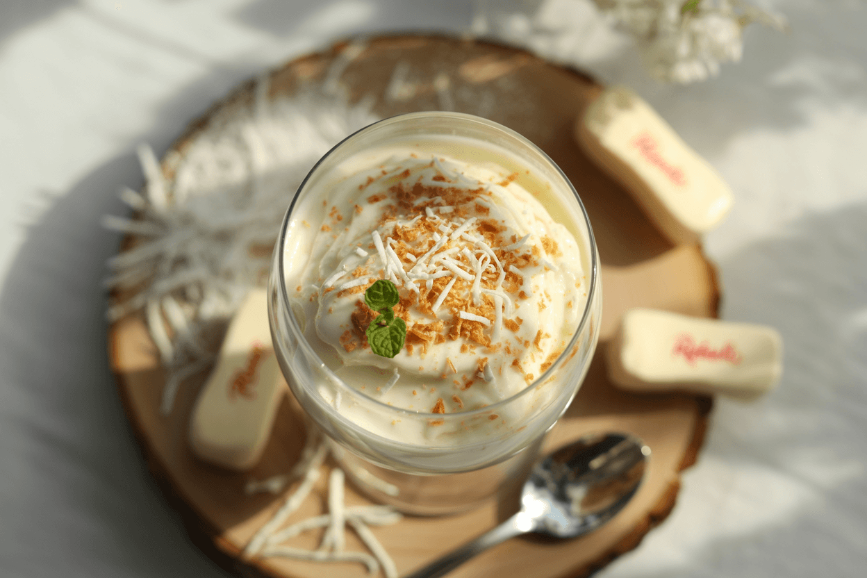 Rafaello-Dessert im Glas